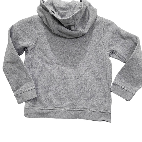Nike Kids Gray Pullover Hoodie Sweatshirt Logo Graphic Size XS - Picture 2 of 6